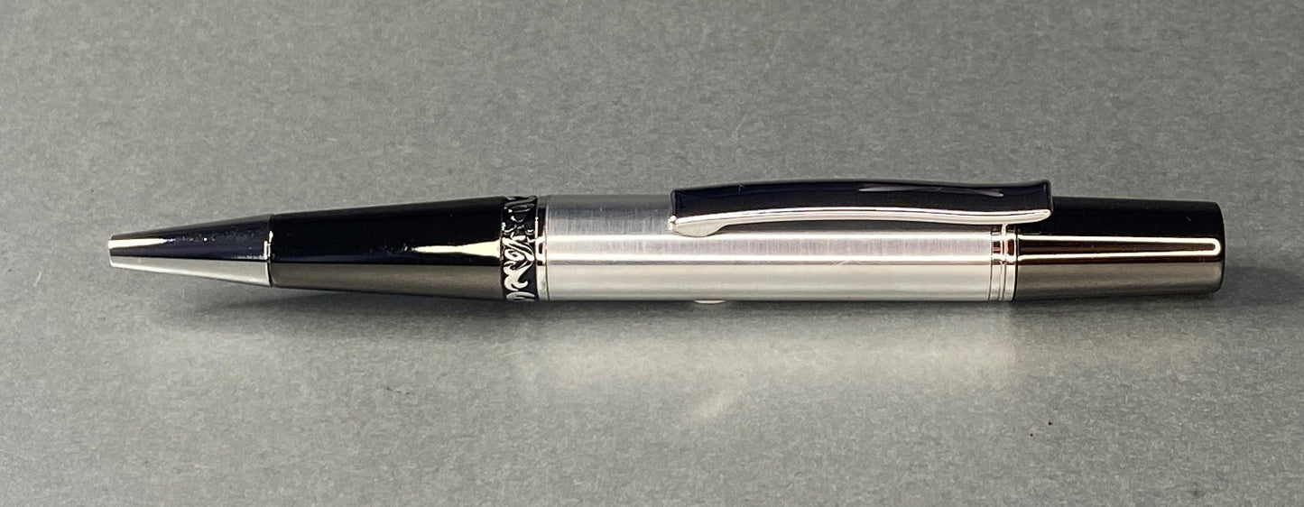 Handmade Parker style Ballpoint pen, made in Aluminium, complete with Gift box