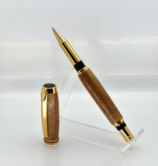 Handmade Roller Ball type pen made in Acacia Wood